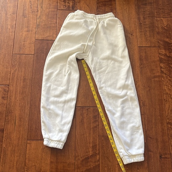 Zara Basic Jogger Pants Ivory Size S - Picture 4 of 10